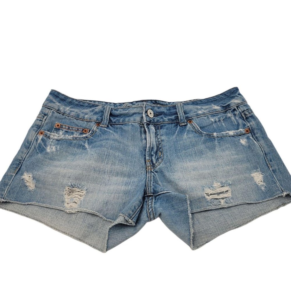 American Eagle Booty Shorts Distressed Size 8
